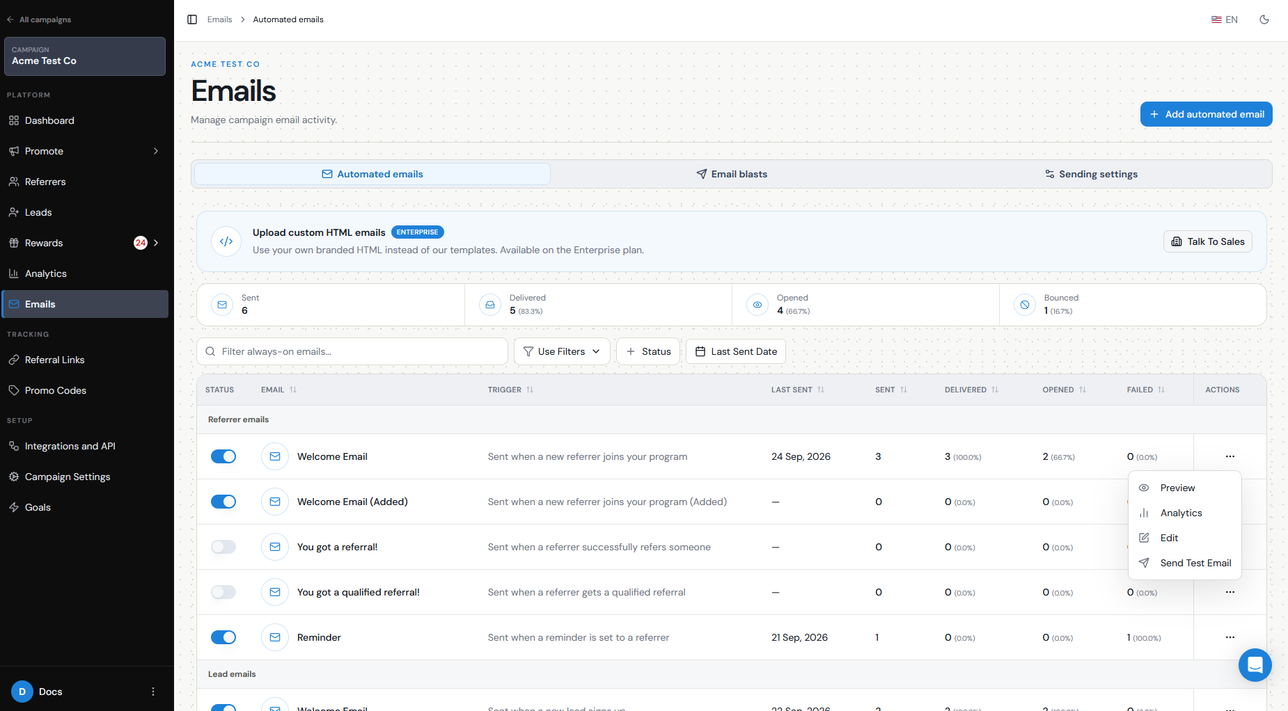 Referral Factory email preview