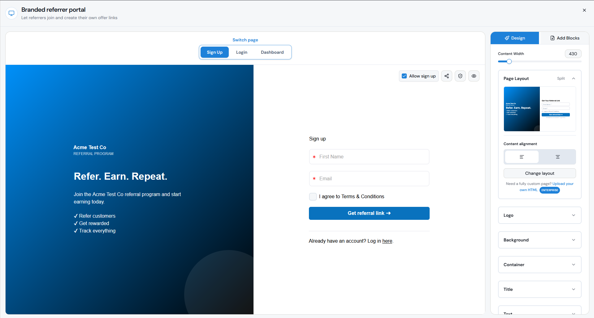How To Setup An Affiliate Program With Referral Factory screenshot 2