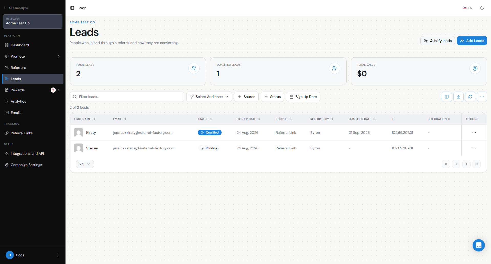 How To Setup An Affiliate Program With Referral Factory screenshot 8