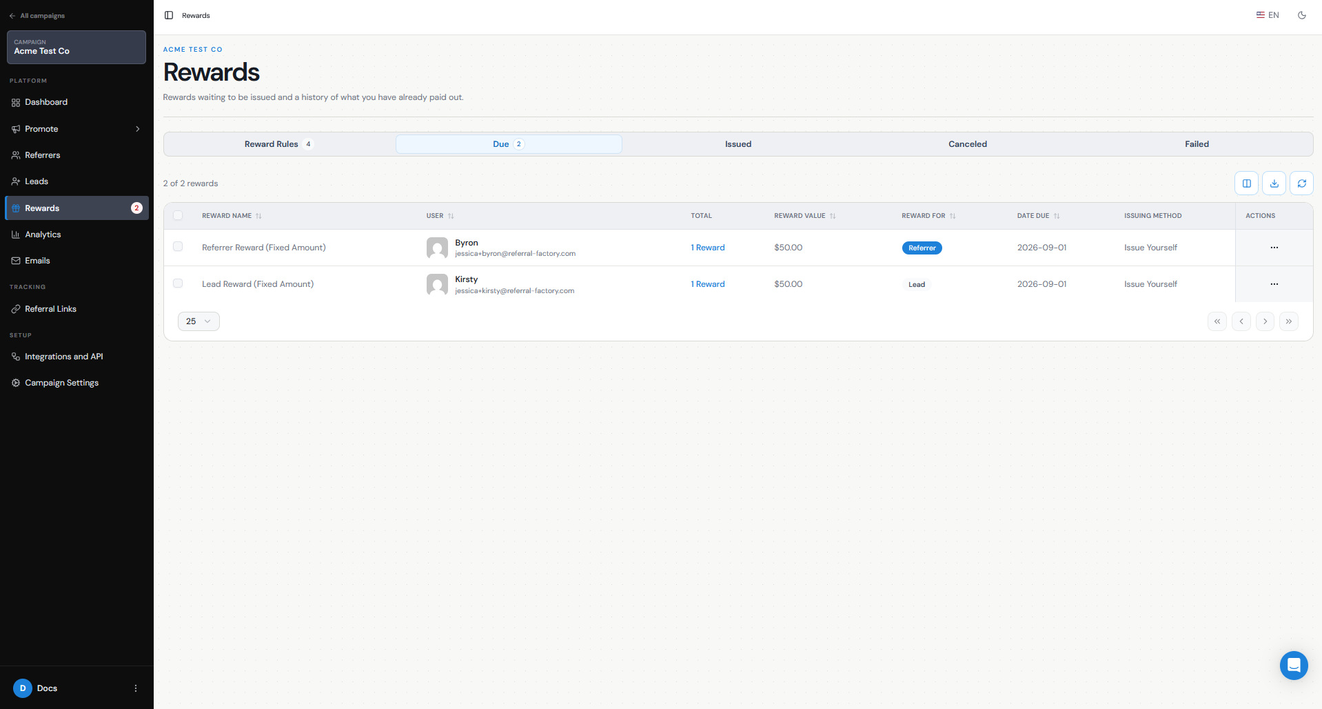 How To Setup An Affiliate Program With Referral Factory screenshot 14