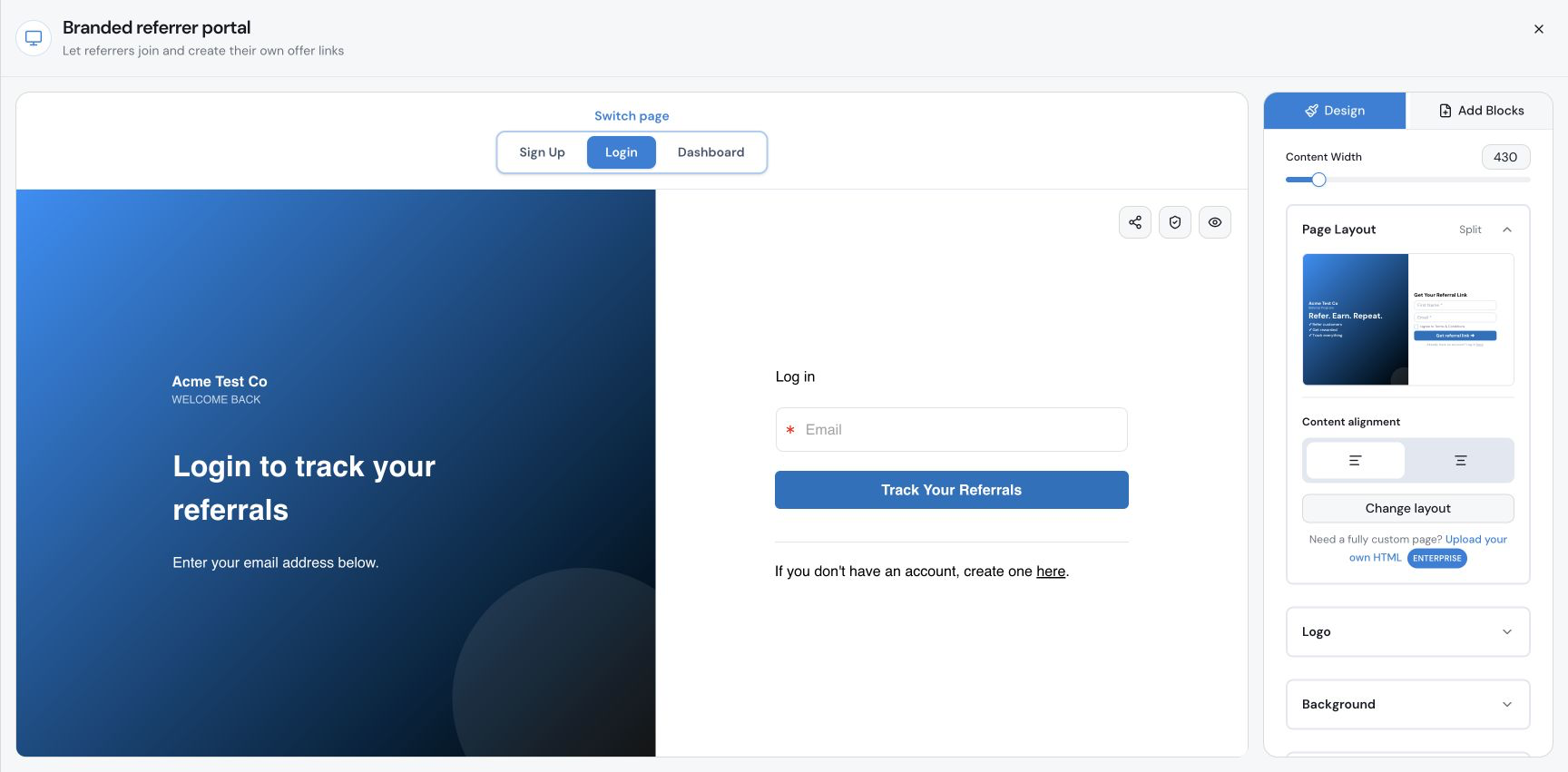 How to Create and Use a Branded Referrer Portal