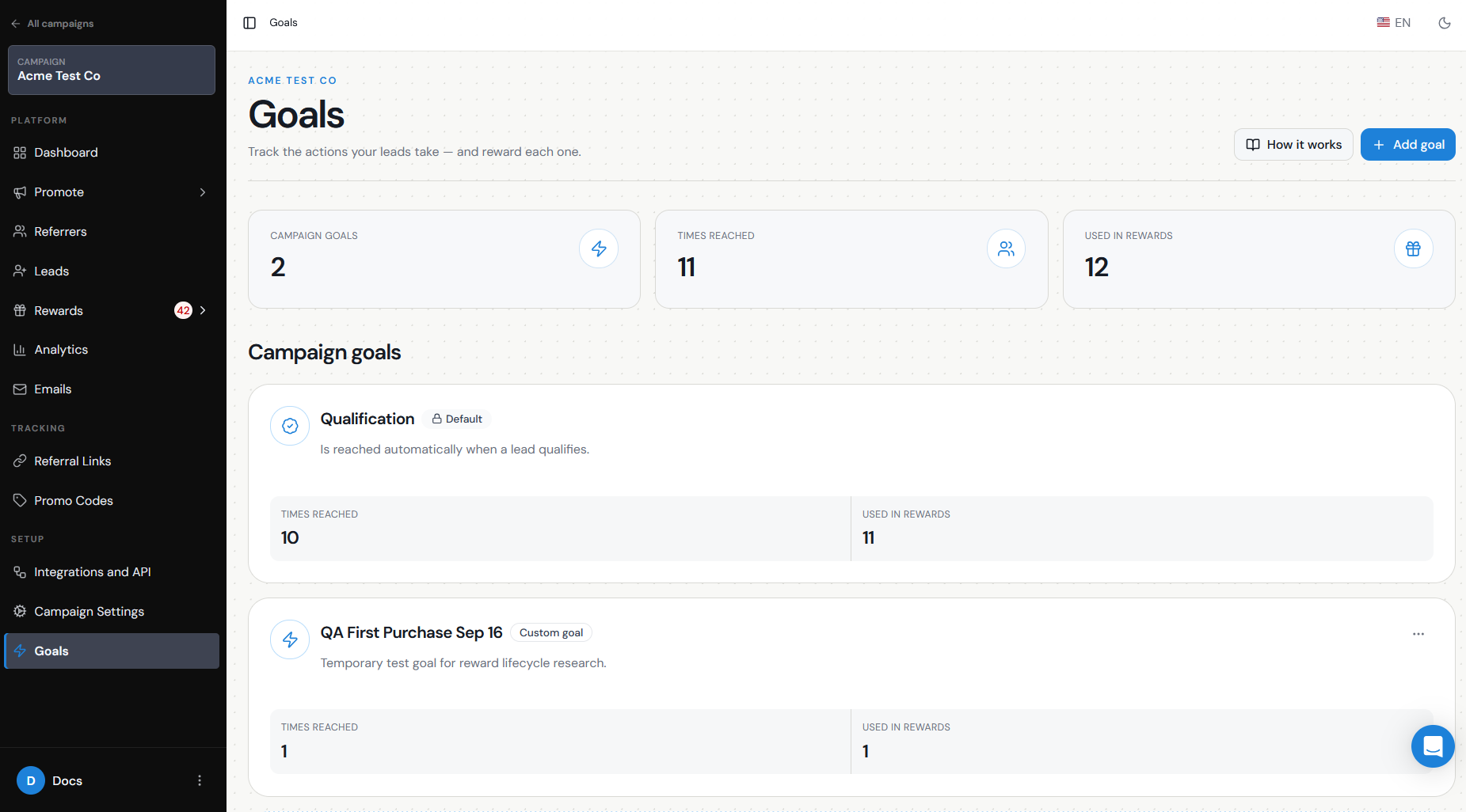 How Can I Automatically Send Tremendous Rewards When a Referral Reaches a Goal? screenshot 2