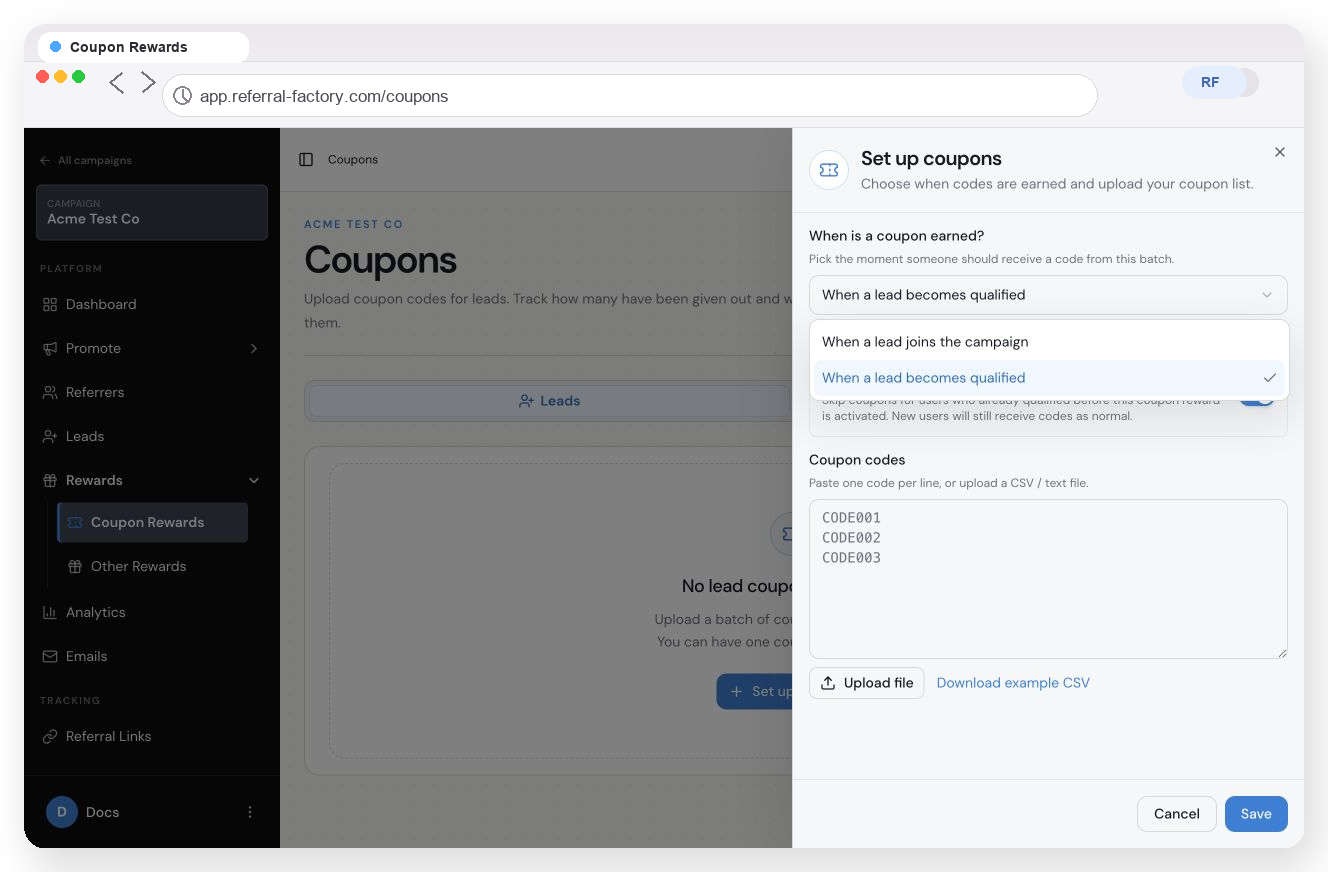 How Can I Give Leads a Coupon or Discount?