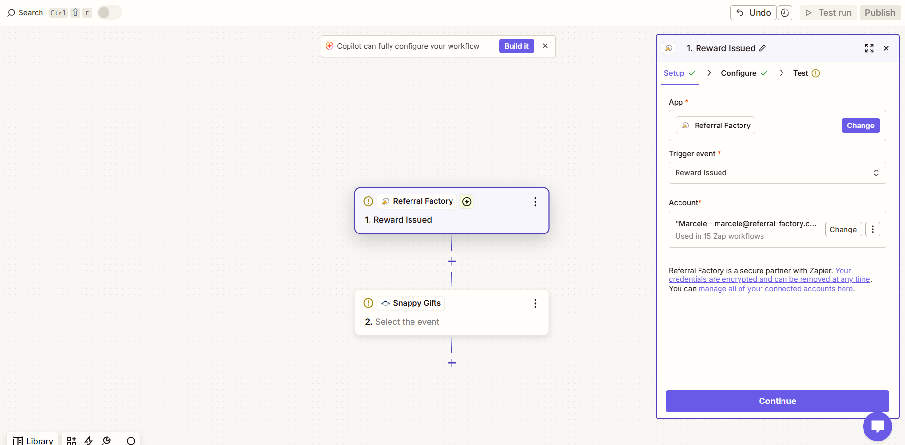 How Can I Issue Referral Rewards Using Zapier?