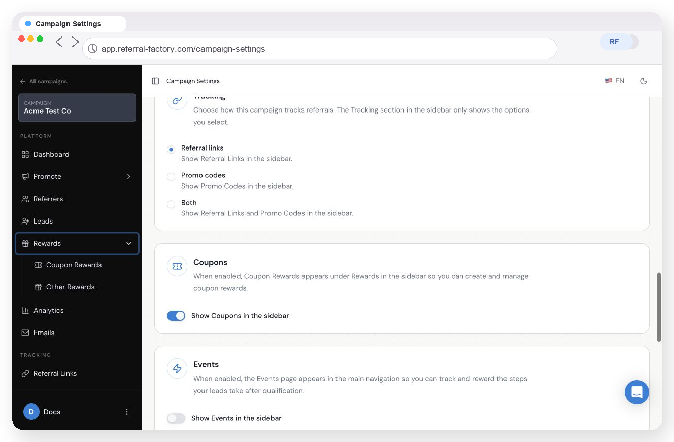 How To Set Up and Use Coupon Rewards in Referral Factory