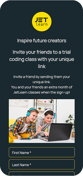 Education referral program example visual