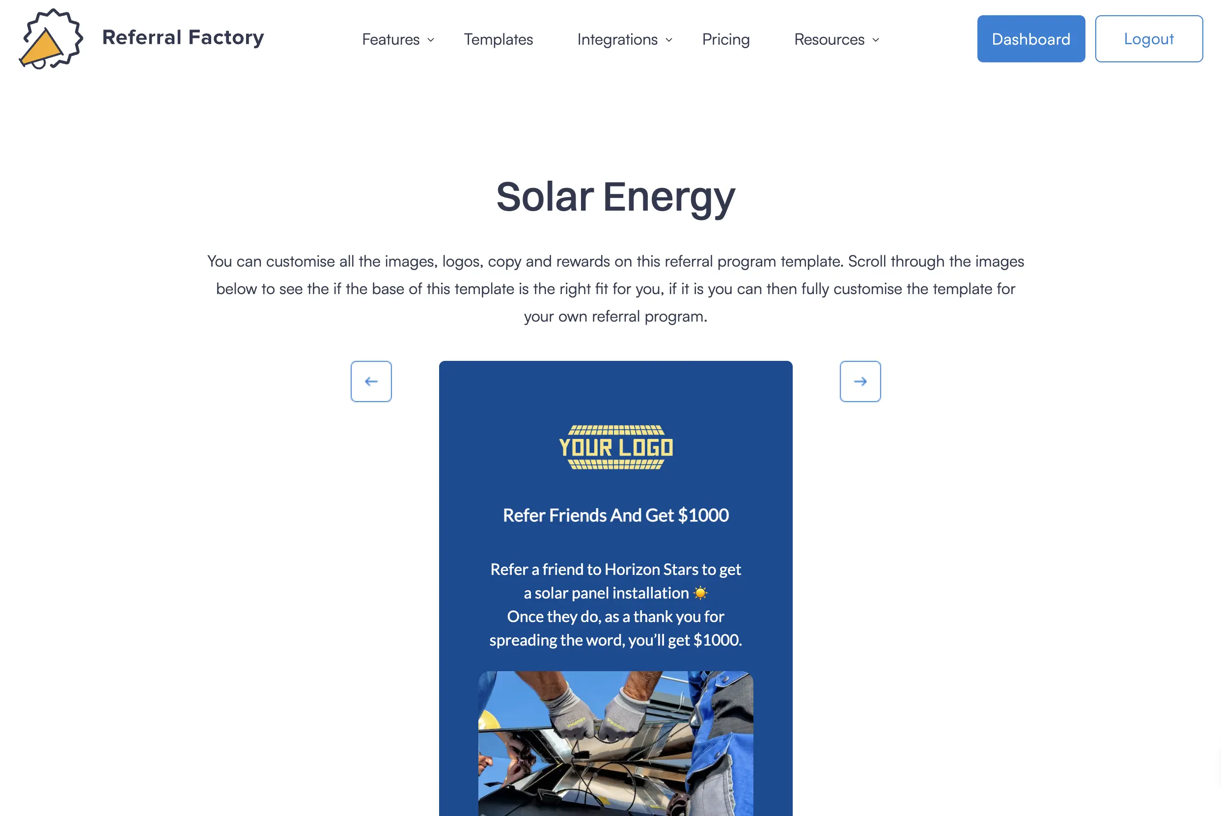 solar referral program 