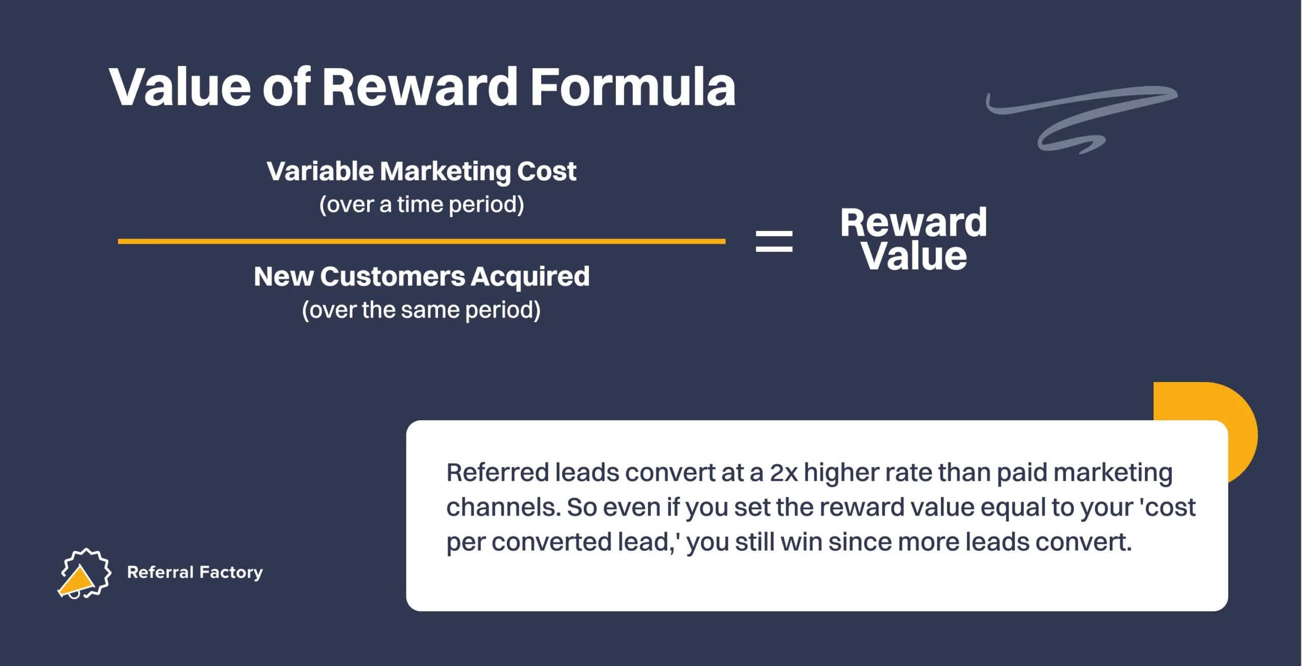 how to calculate the value of a referral reward formula 