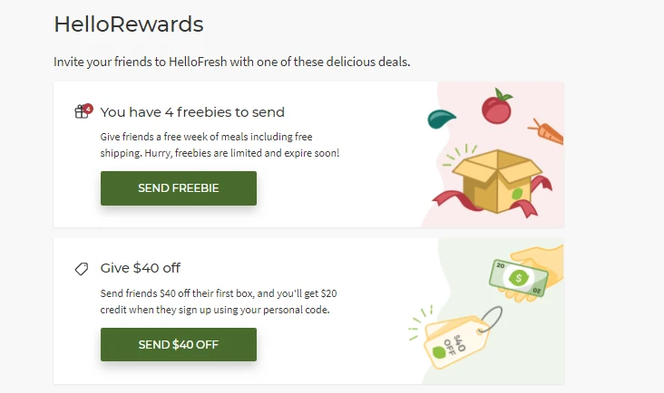 hellofresh referral rewards referral program example