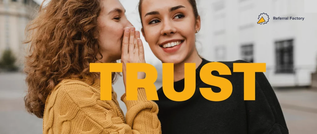 referral marketing trust customer referral program