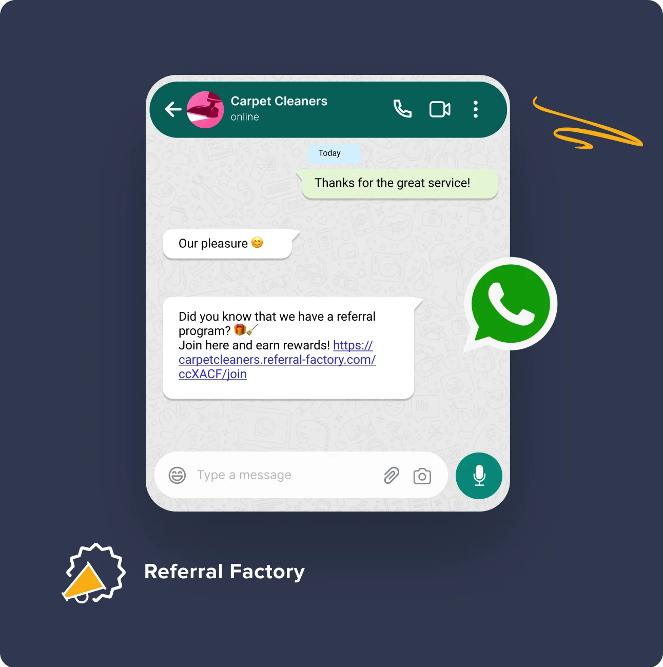 whats app referrals