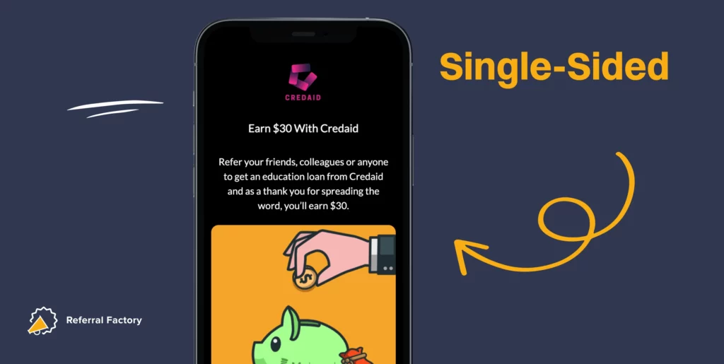 single sided referral program