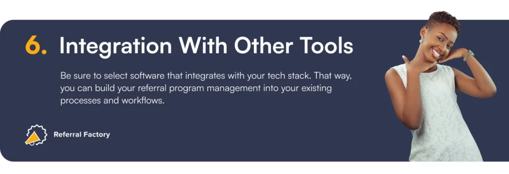 referral software integration with other tools