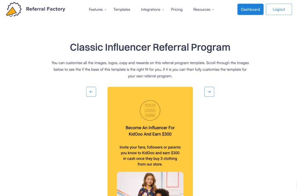 influencer referral program