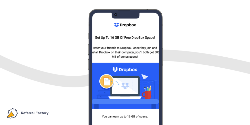 dropbox referral program example