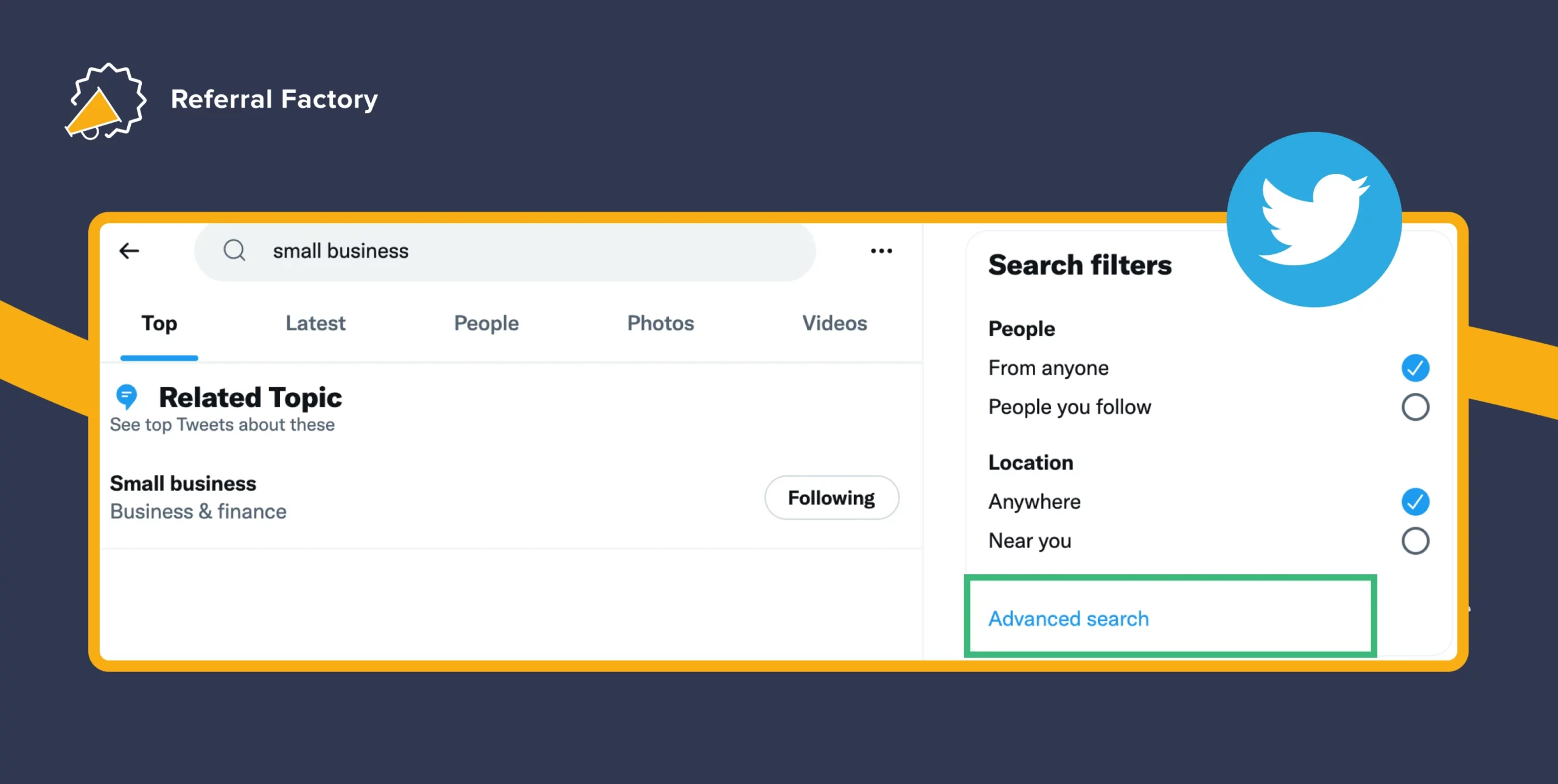 monitor social media posts search twitter example