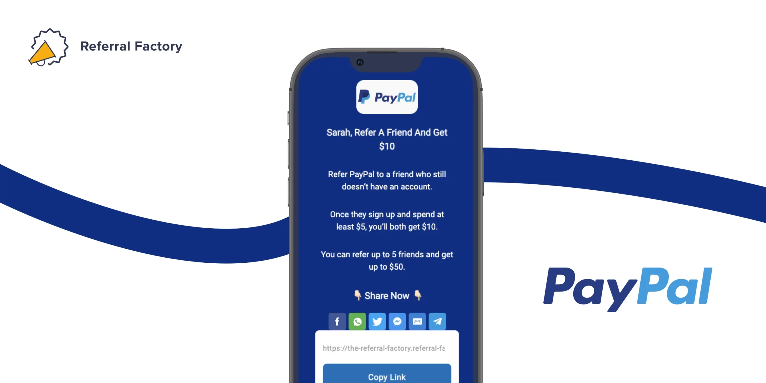paypal referral program word of mouth marketing 