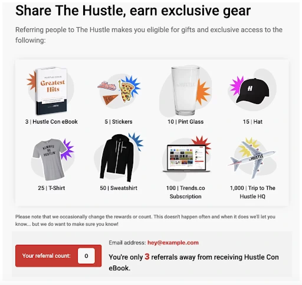 The Hustle - Referral Campaign