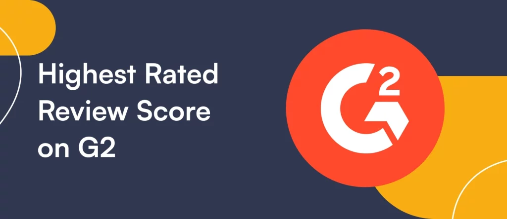 highest rated review score on G2