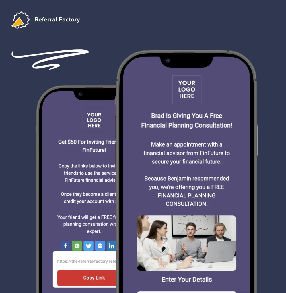 finance referral program template