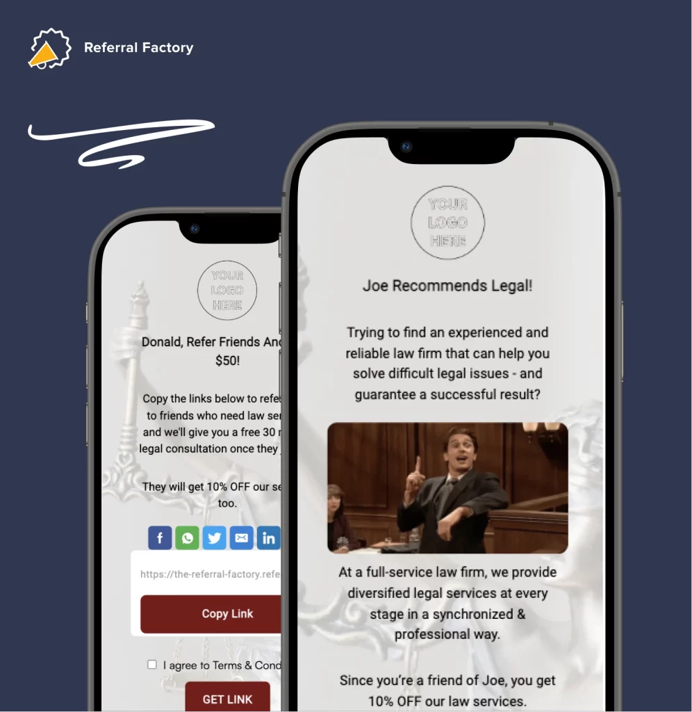 legal industry referral program template