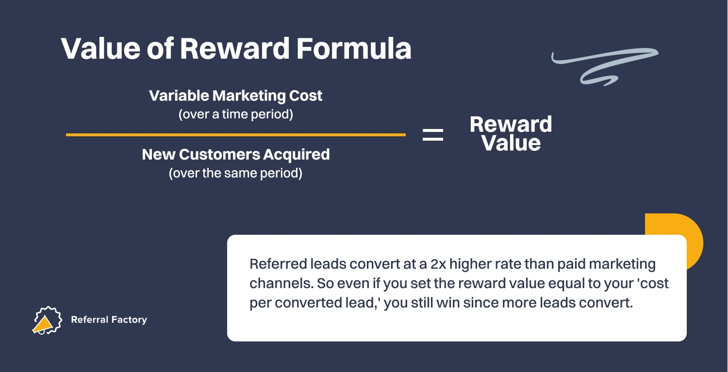 how to calculate the value of a referral reward client referral program referral leads convert