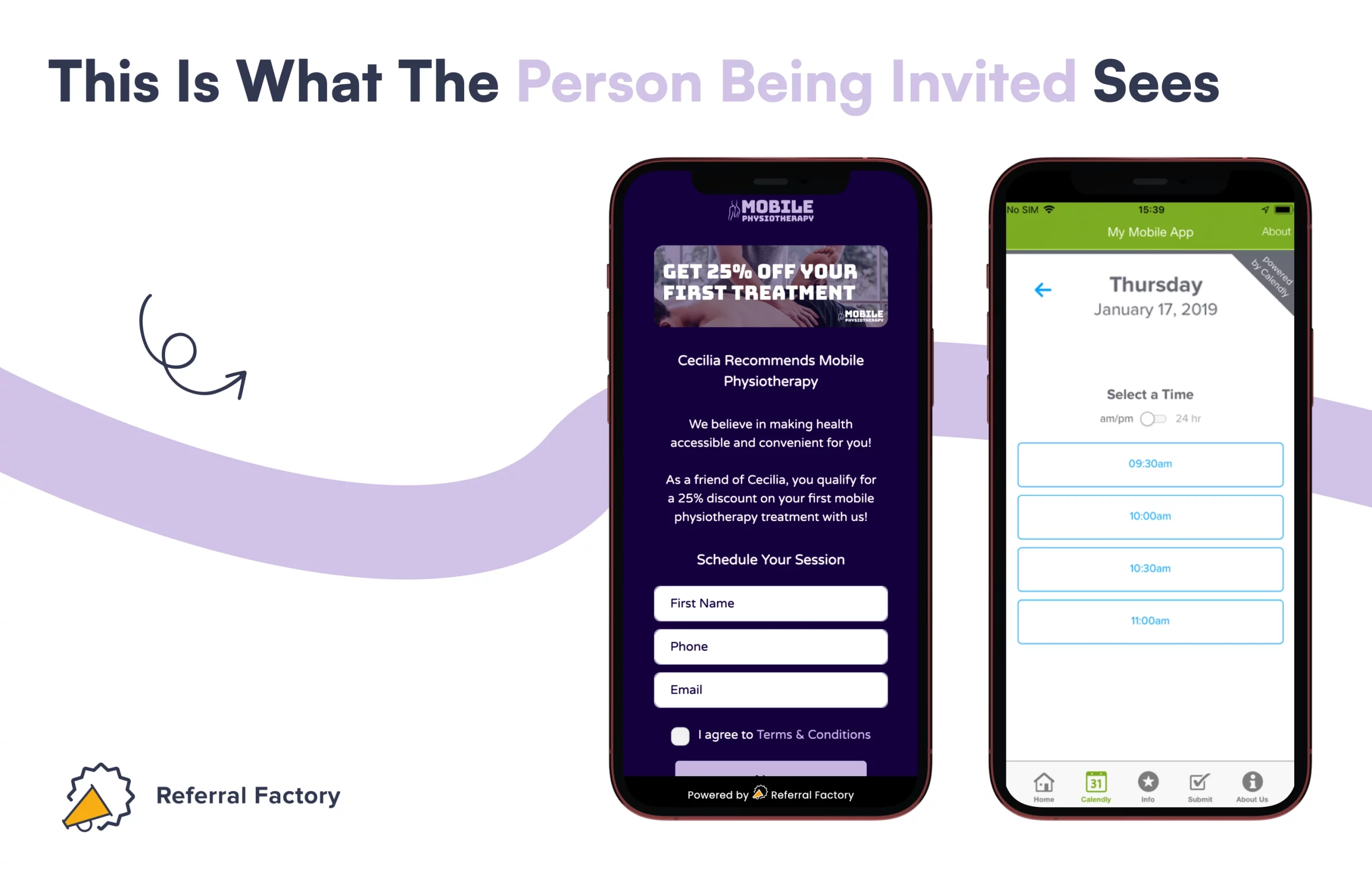 referral program case study healthcare business smb pages for the person invited referral factory