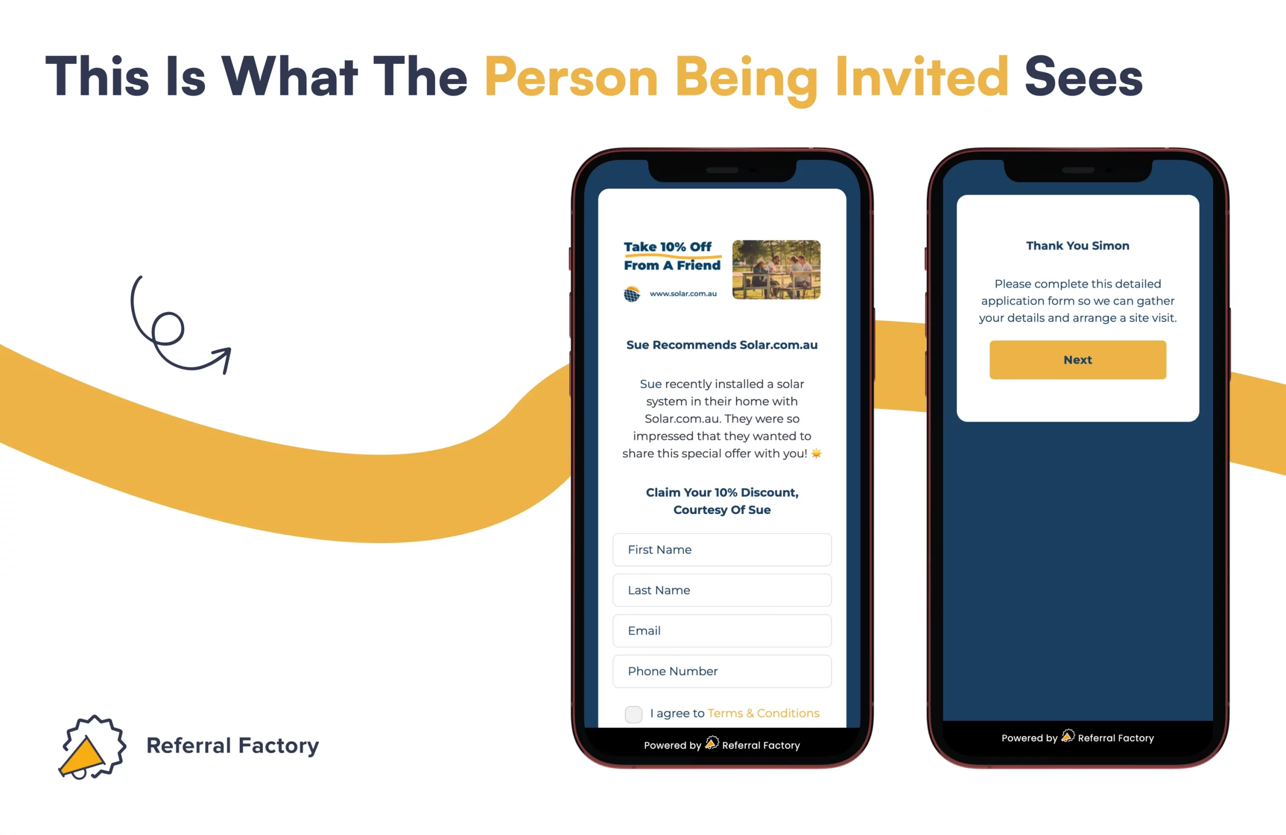 referral program case study solar business pages for the person invited referral factory