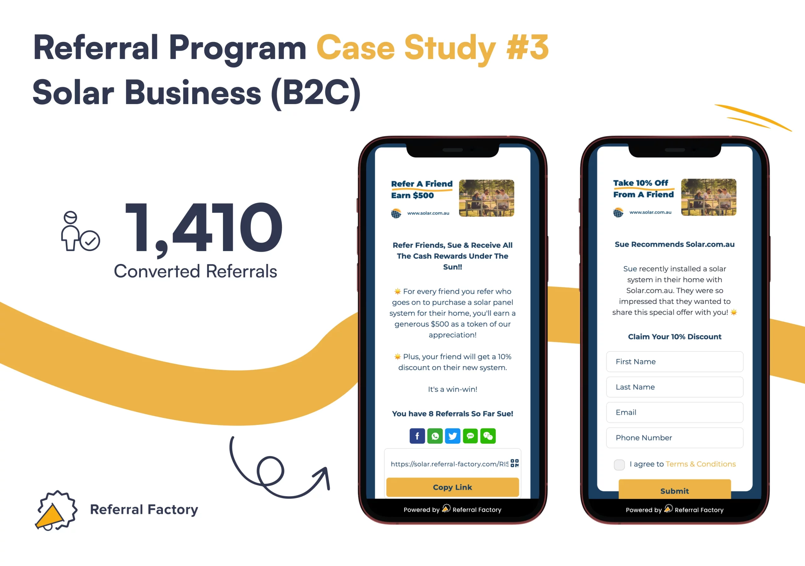 referral program case study solar business referral factory