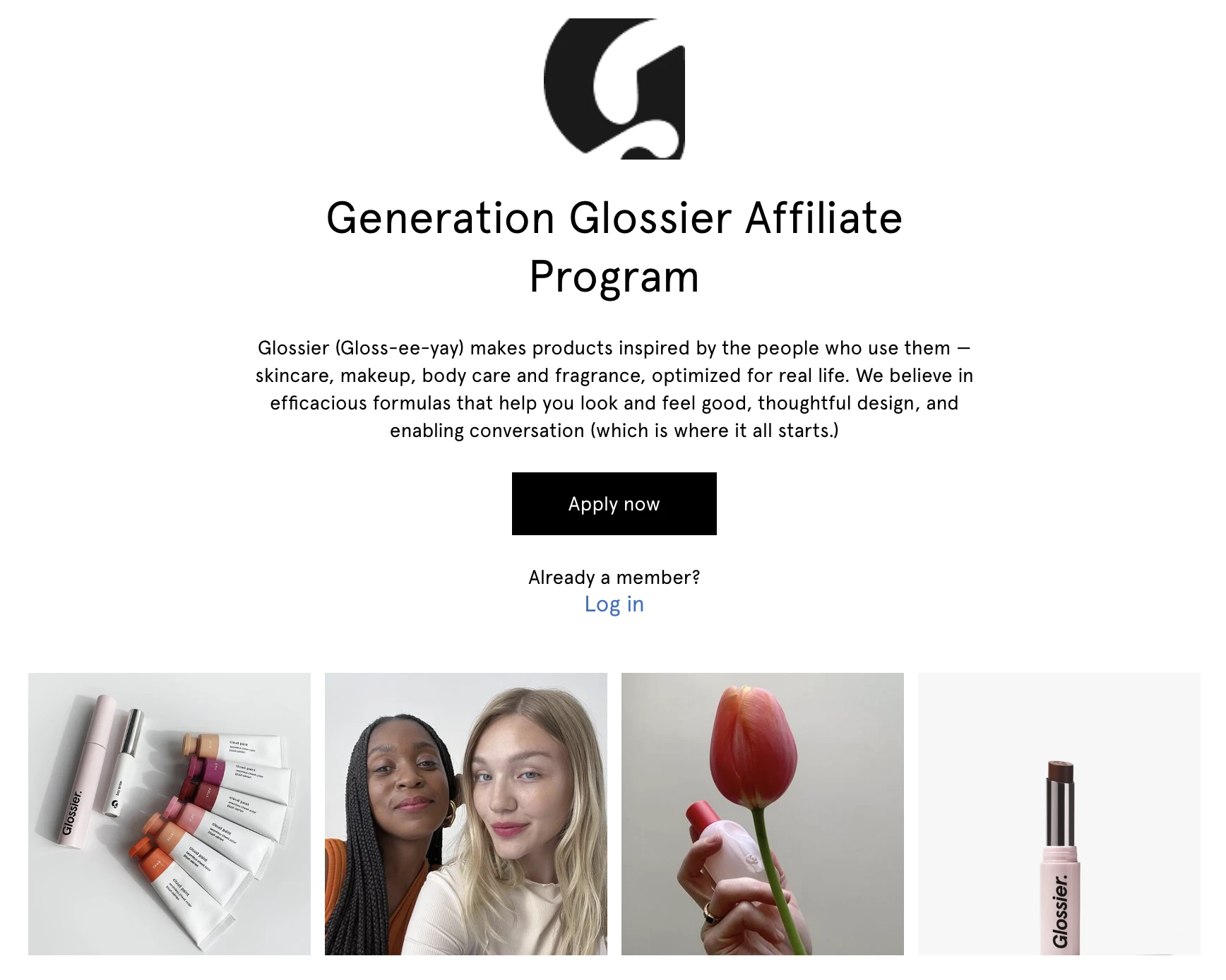 generation glossier affiliate program brand ambassador example beauty industry referral factory