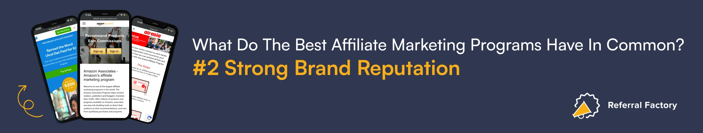 Best Affiliate Marketing Programs strong brand reputation