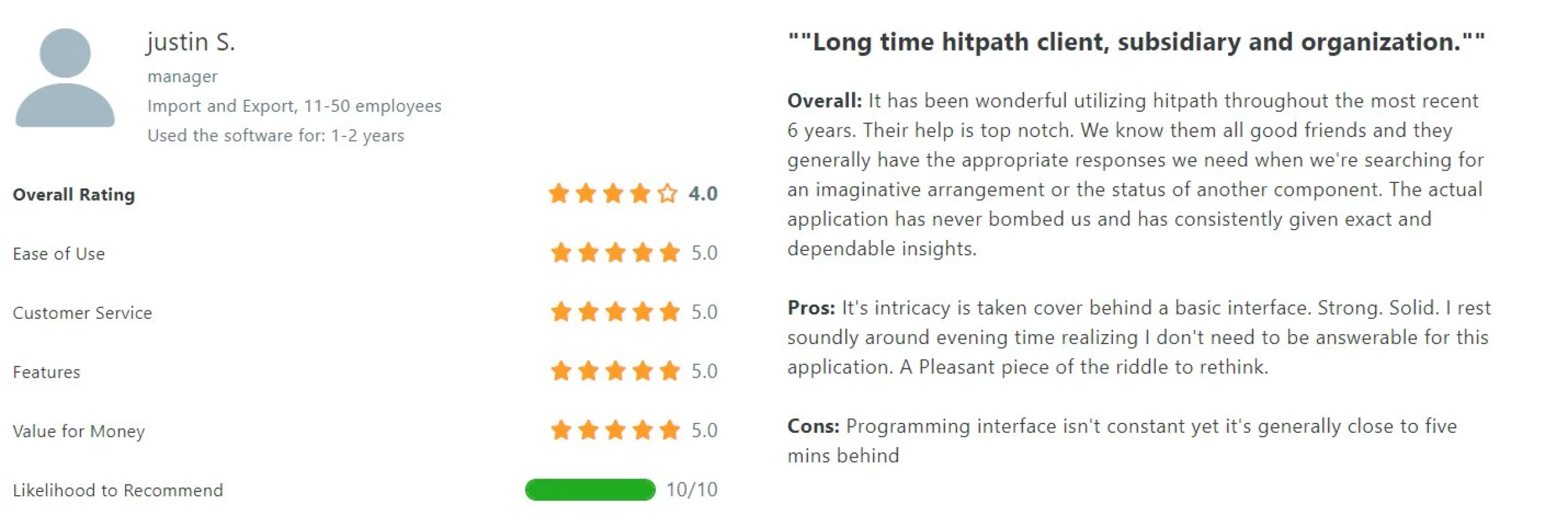 hitpath customer review