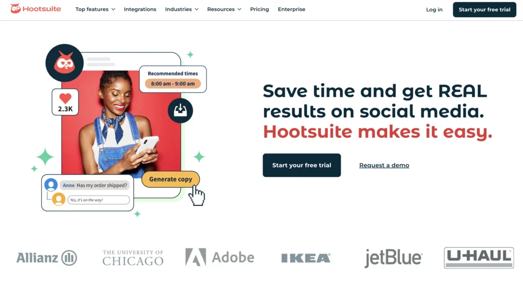 hootsuite brand monitoring tool