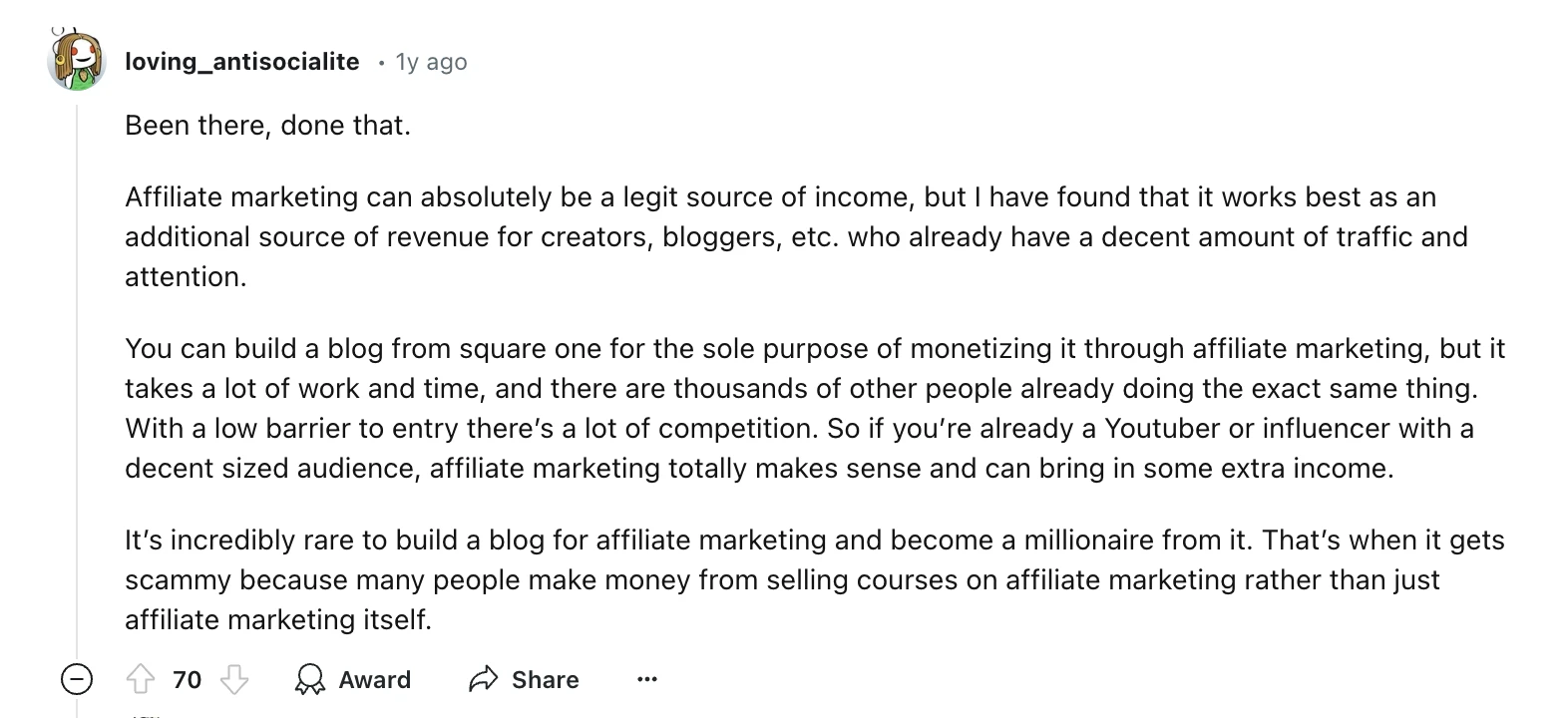 reddit is affiliate marketing worth it loving_antisocialite