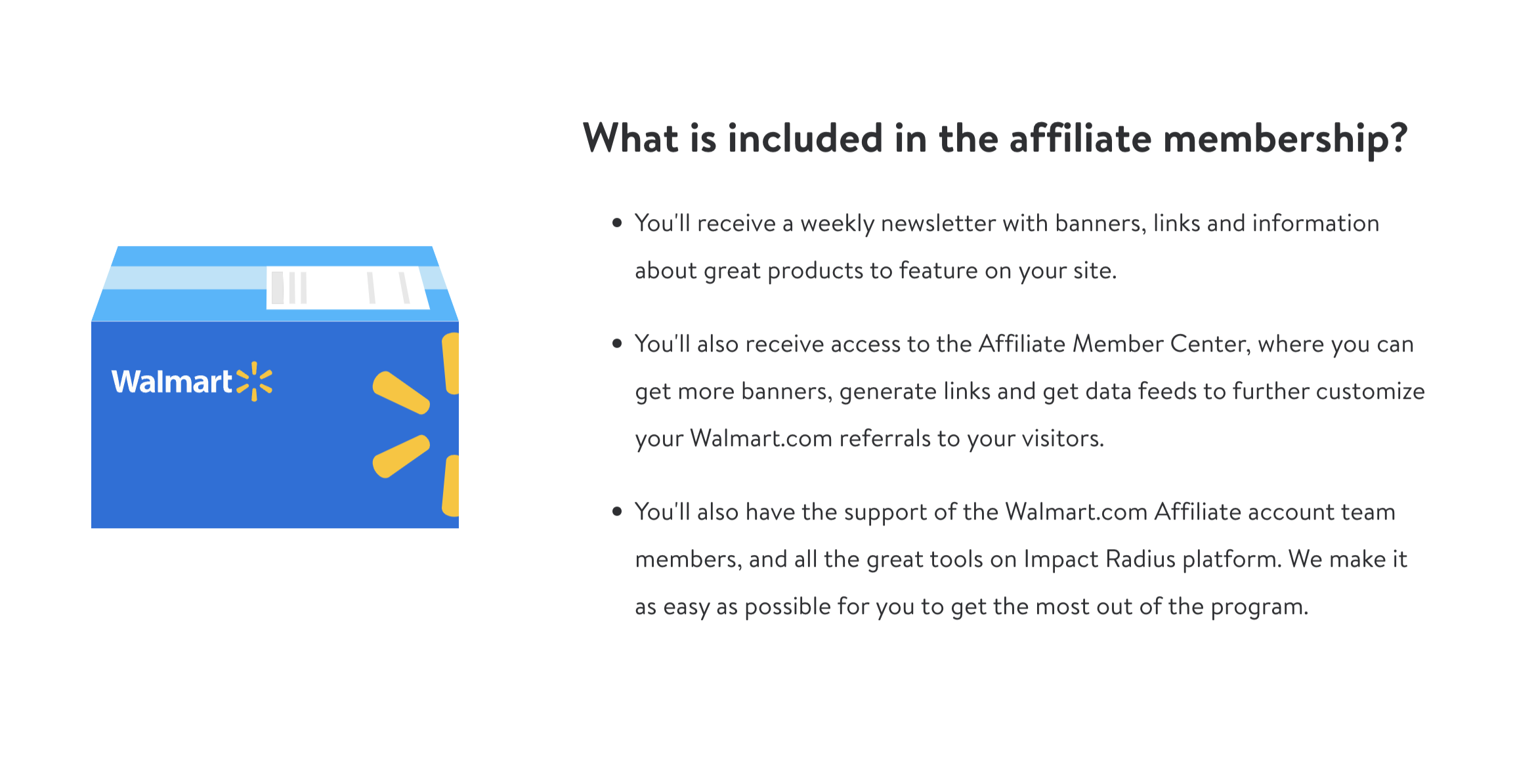 whats included walmart affiliate membership referral factory teardown