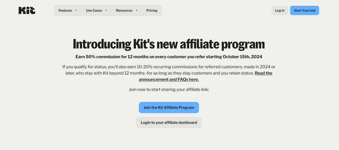 kit affiliate program