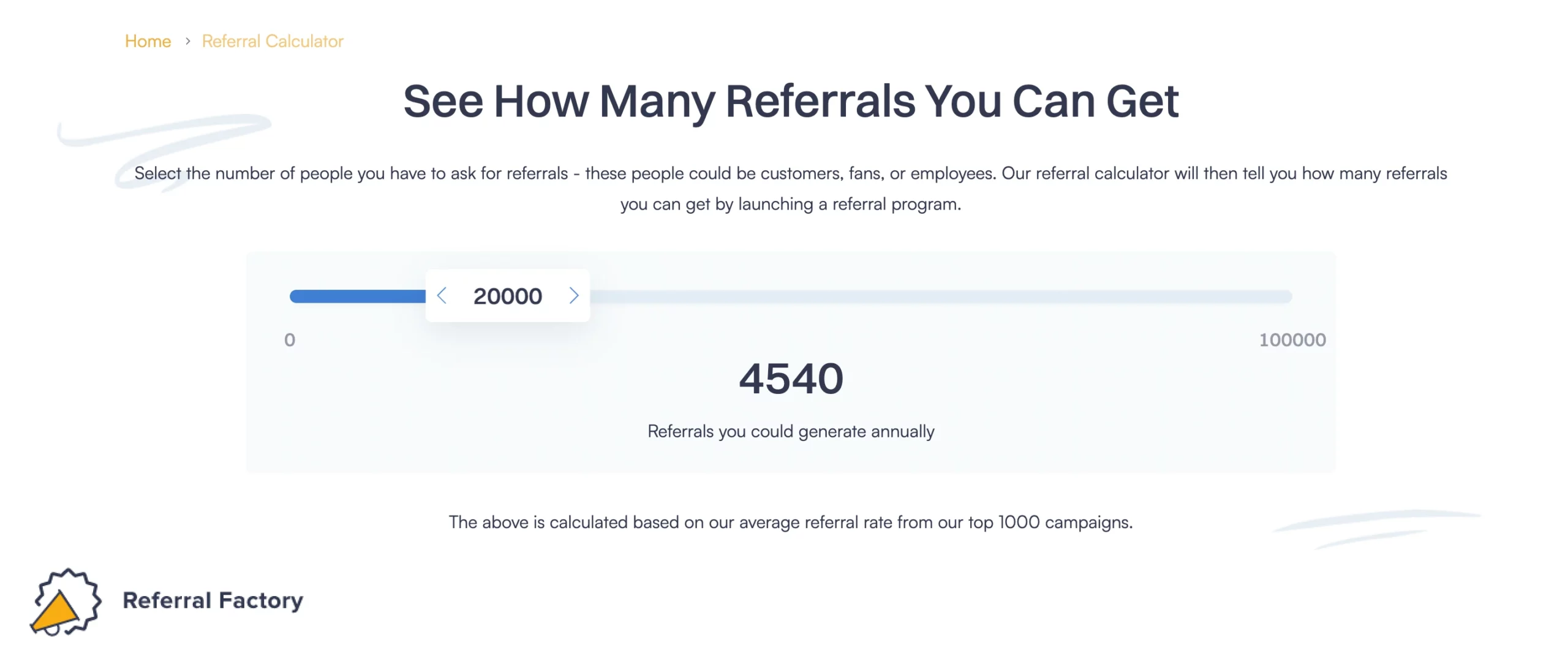 referral calculator