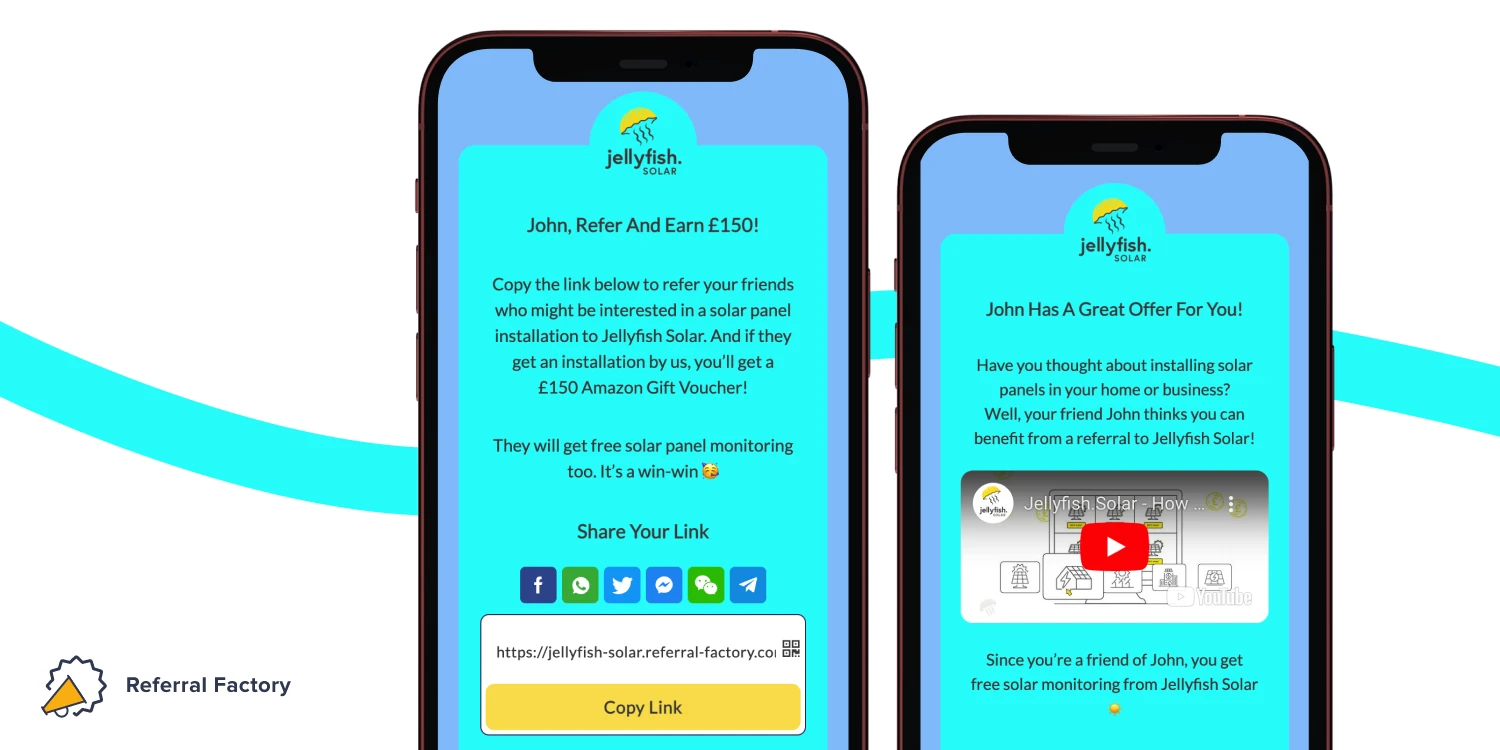solar business referral marketing referral program example