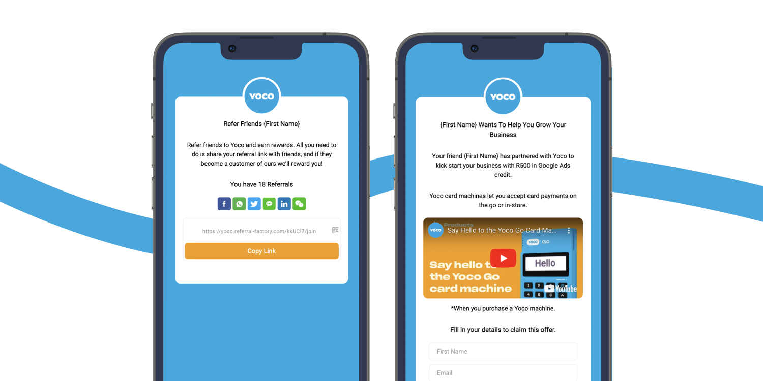 yoco refer a business program b2b best referral programs