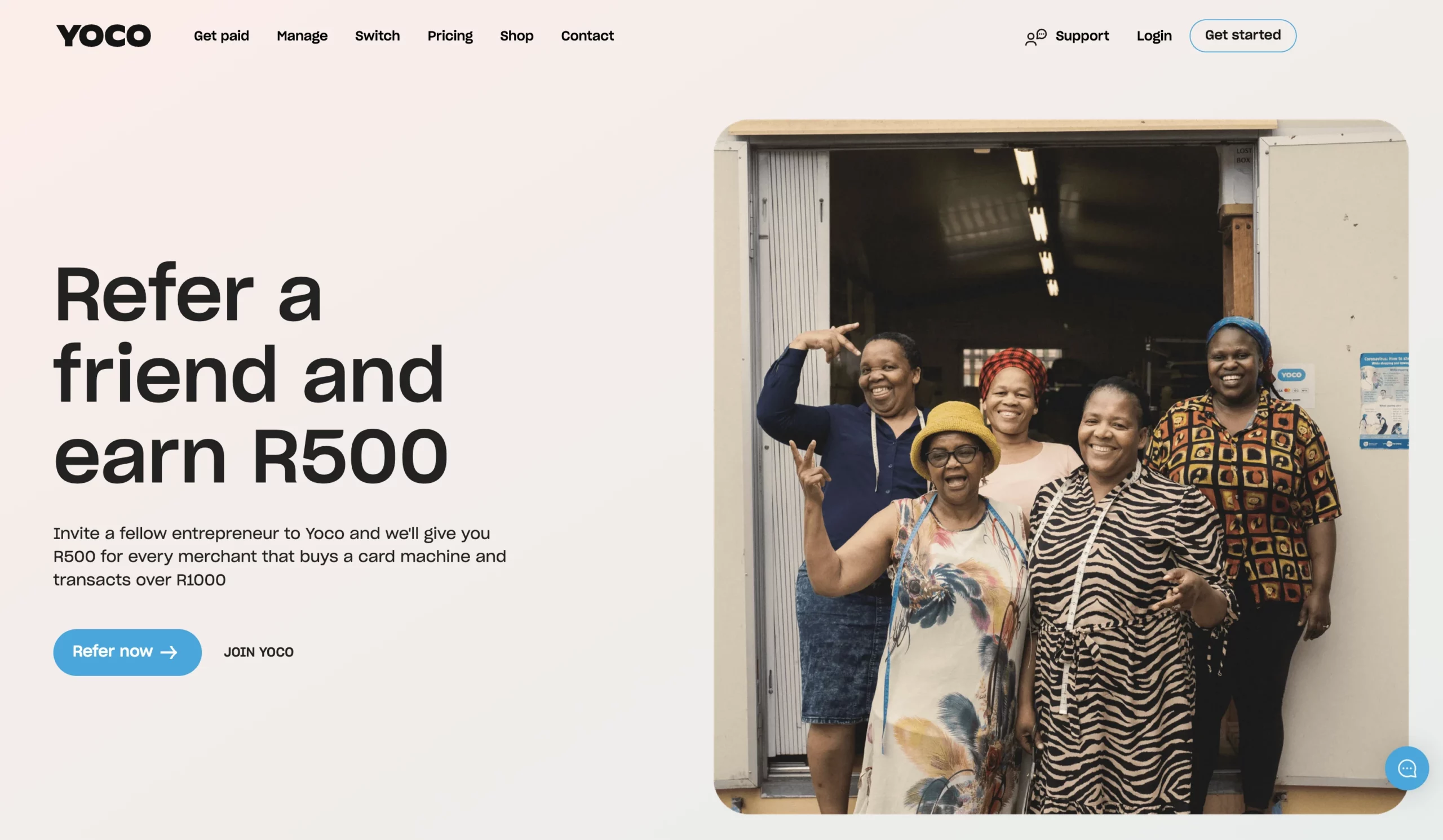 yoco refer a friend and earn best referral program