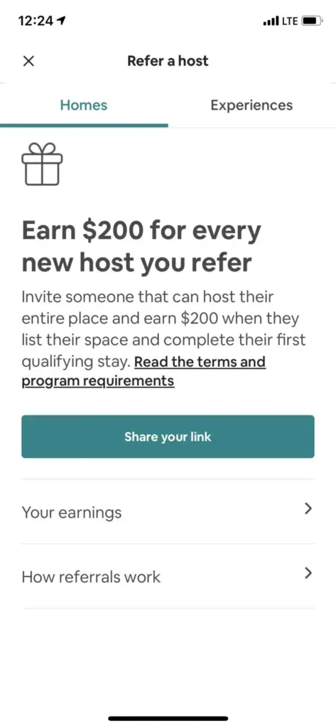 airbnb refer a host referral link example
