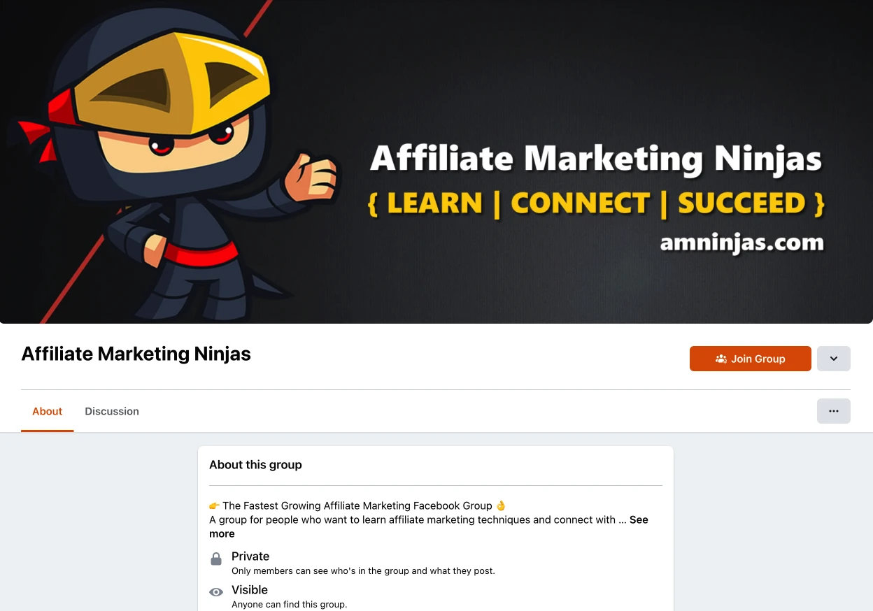 affiliate marketing ninjas facebook group