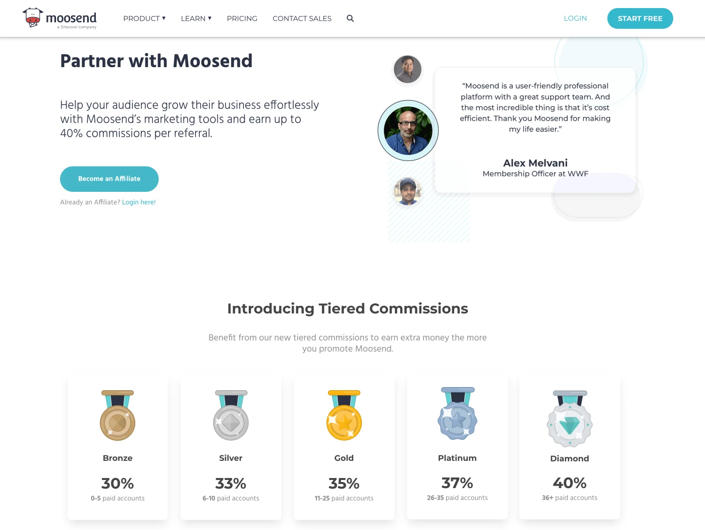 moosend affiliate program example