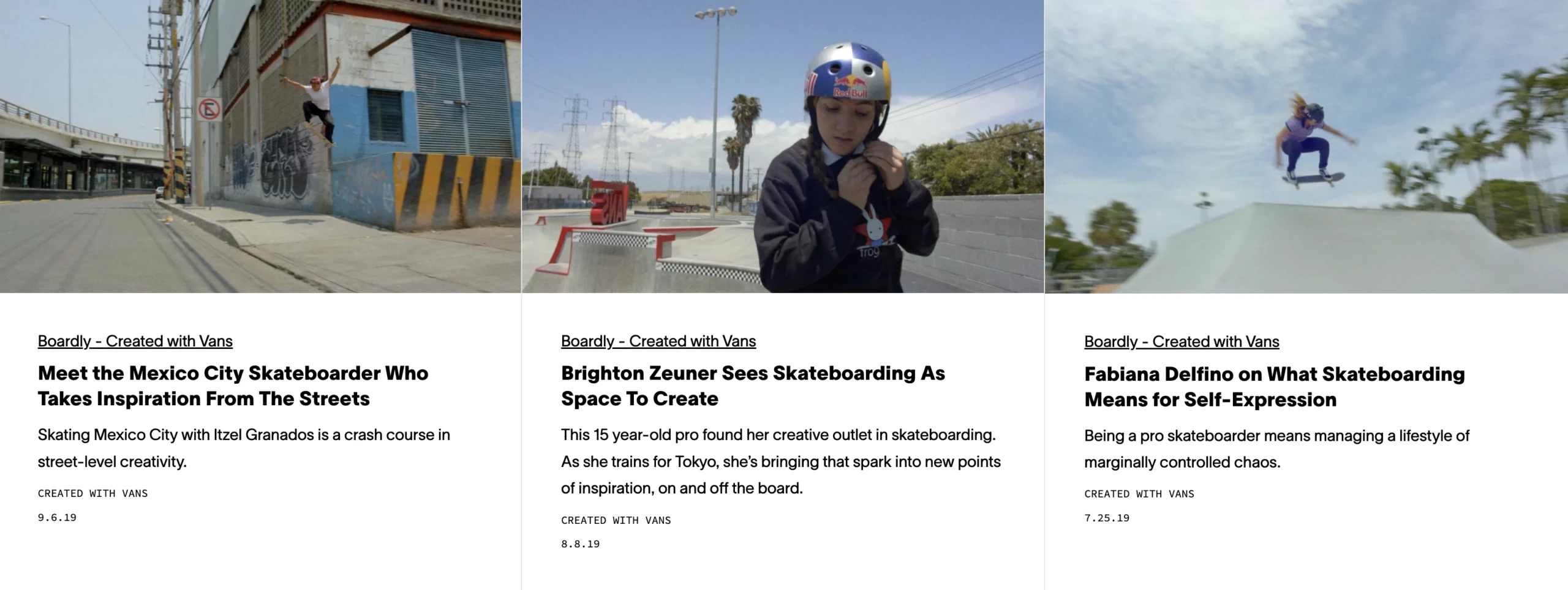 vice and vans boardly content marketing partner example 