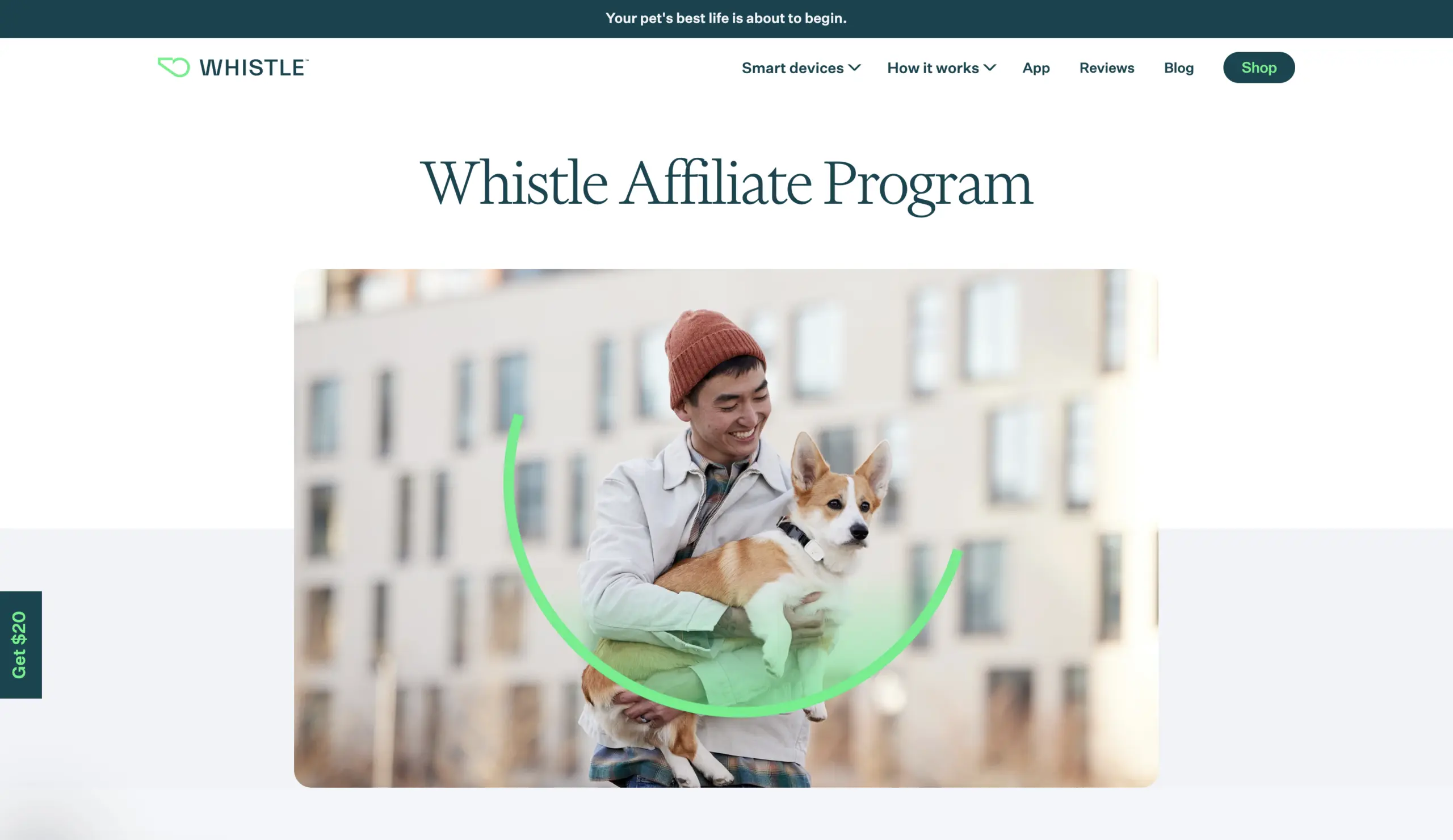 whistle pet affiliate program