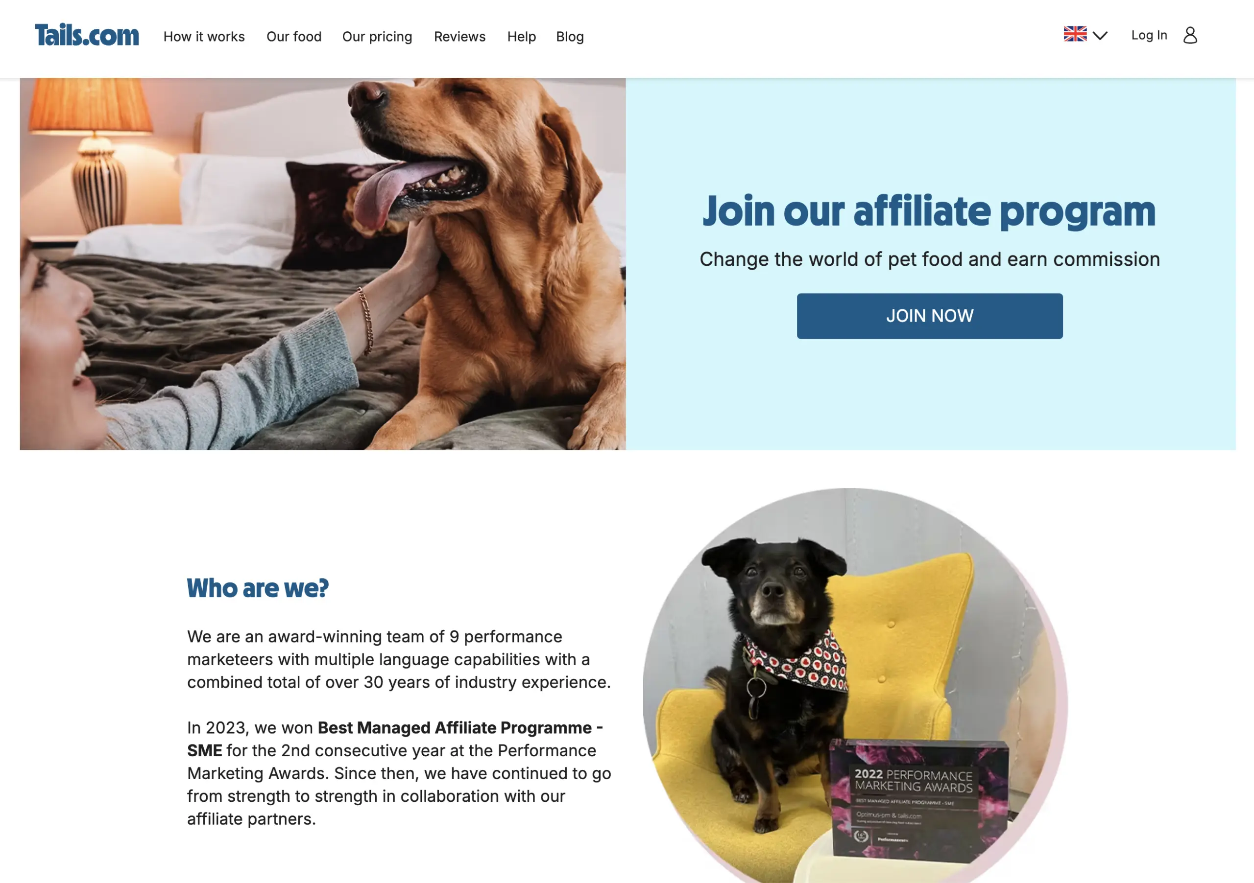 tails pet affiliate programme