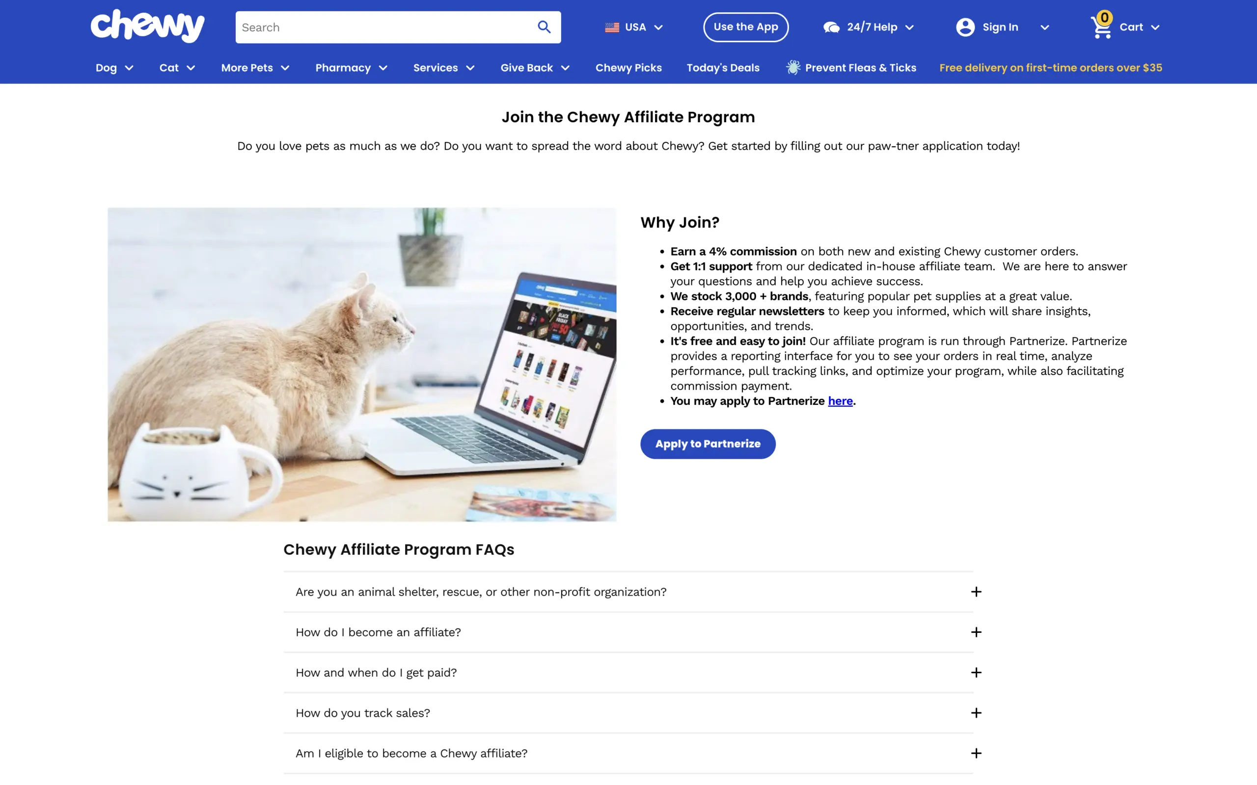 chewy pet affiliate program