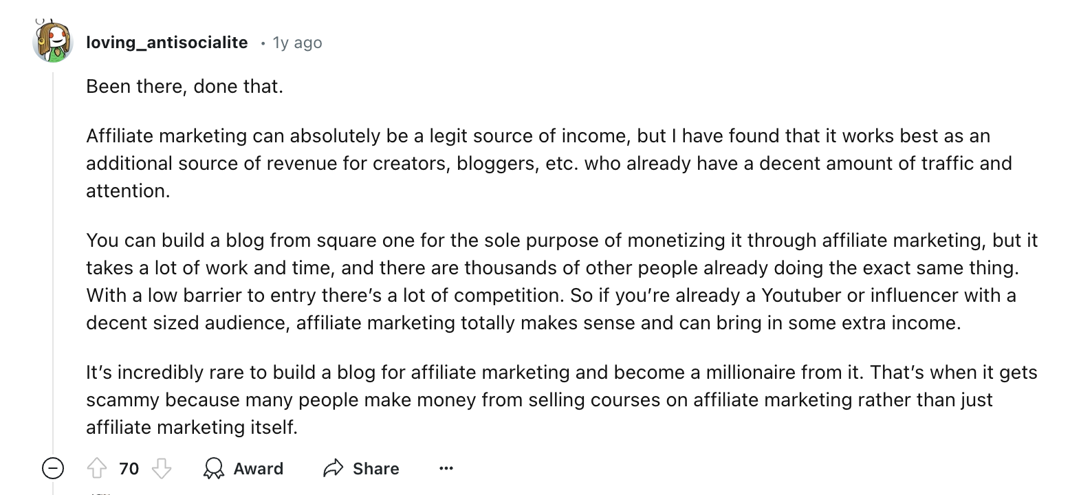 reddit is affiliate marketing worth it loving_antisocialite